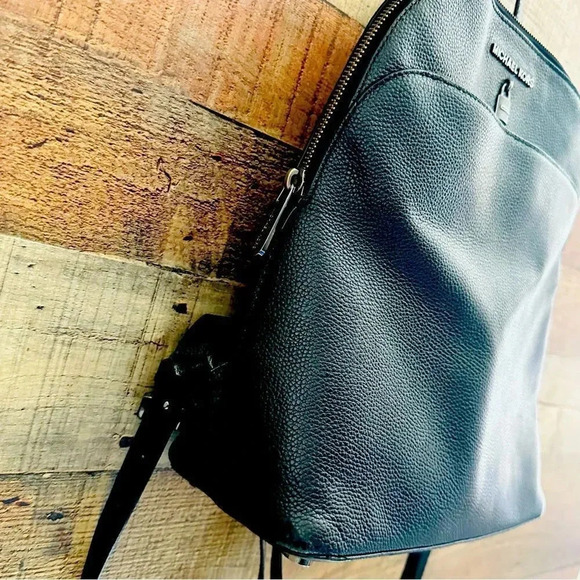 Micheal Kors Adele Large Pebbled Leather Backpack - Picture 5 of 11